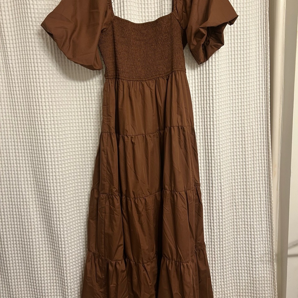 Entro Chocolate Brown Maxi Dress